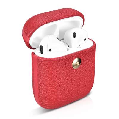 Universal Leather Design Cover Wireless EarPhone Cover Case For AirPods 2 Case