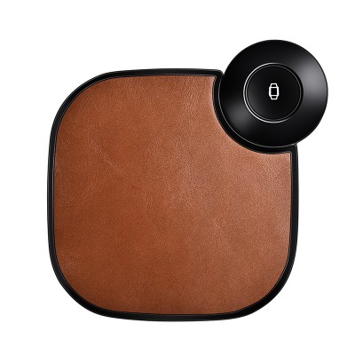 2 in 1 Leather Stretchable Fast Mini Portable Wireless Charger for phone for apple watch