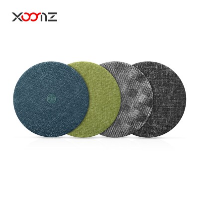 XOOMZ Hot Selling Fabric Wireless Fast Charging Pad for iPhone for Samsung